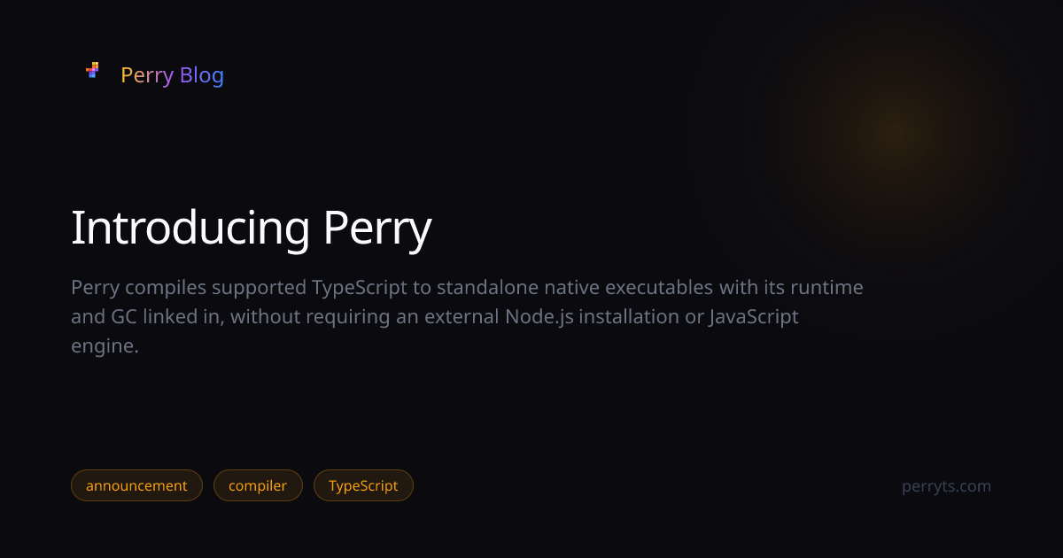 Introducing Perry — Perry